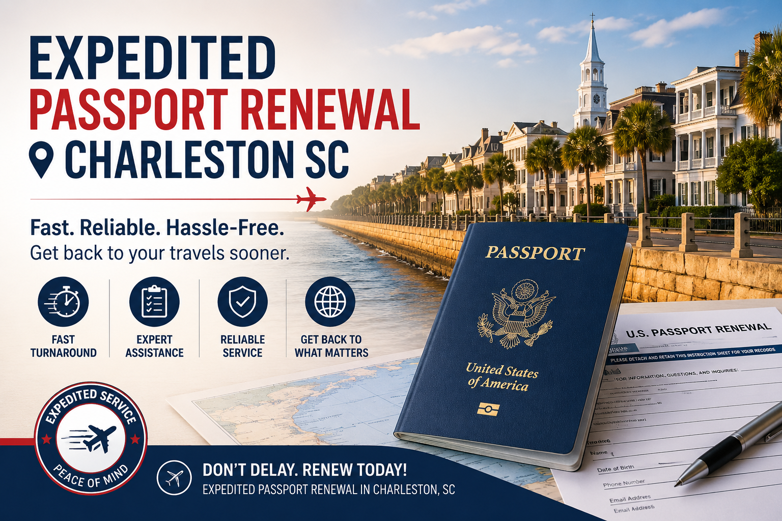 Expedited Passport Renewal Charleston SC – Fast & Reliable Passport Services